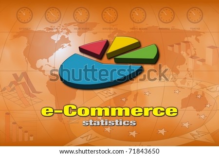Statistics of commerce: pie