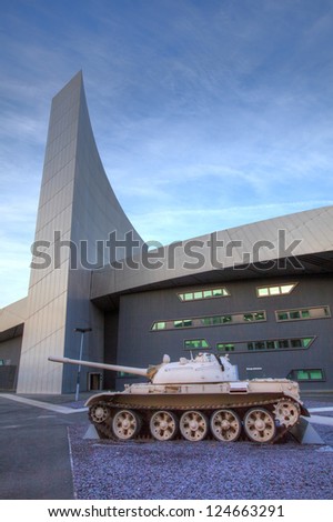 MANCHESTER, UK - NOVEMBER 18: Imperial War Museum North at Salford Quays designed by world-renowned architect Daniel Libeskind and 2012 marks it\'s tenth anniversary. Manchester UK, November 18, 2012.