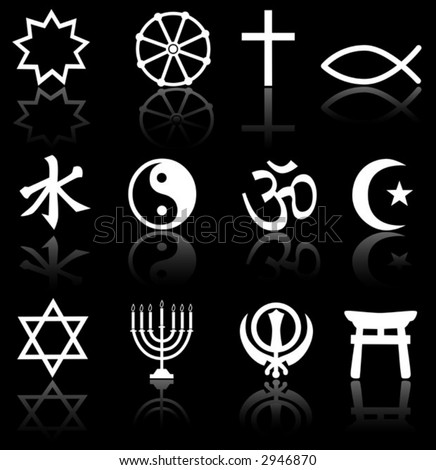 Sharp, clean symbols/icons. Is Comparative Religion your subject? Syncretist? Polytheist? Your Symbols are ready.