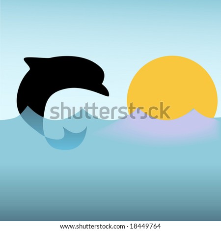 clipart sunset. stock photo : A clipart