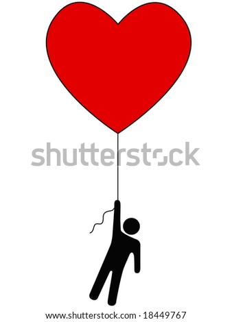 love heart balloons. Us Up: a red heart balloon