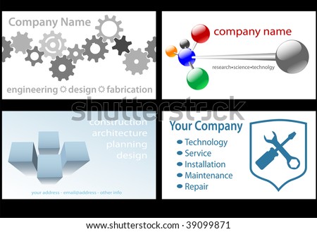 Company Logo Design   on Business Designs In Standard Business Card Format For Design