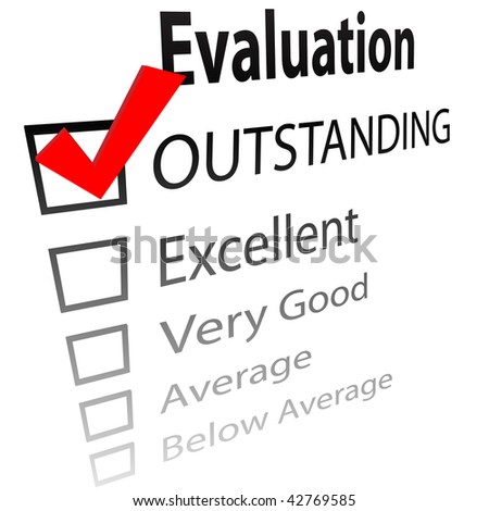 stock vector : An evaluation for job performance or a grade report ...
