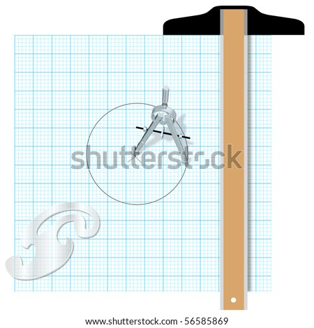 Engineering Drawing Tools T Square