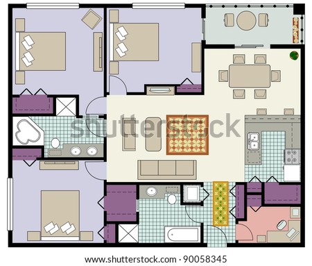 floor plan furniture