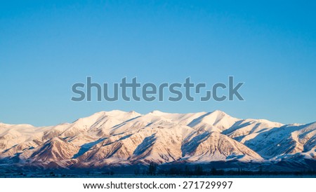 Snow Mountains at Dawn Wallpaper