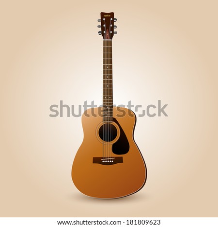 Image of a guitar on a colorful background.
