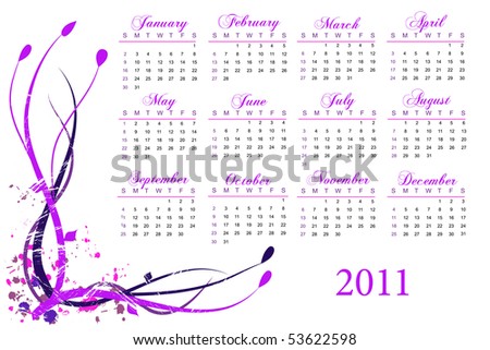 stock photo : 2011 Calendar
