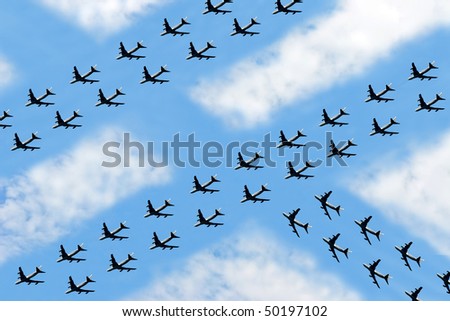 A fantasy for Future Air Traffic situation which is similar to land traffic nowadays