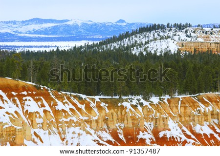 Bryce National Park in winter (Utah, Usa)