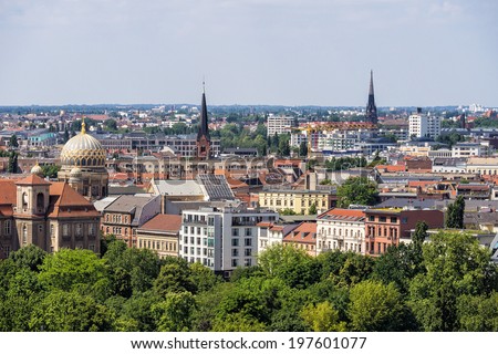 View of Berlin in Germany.
