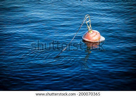 A buoy in the port.