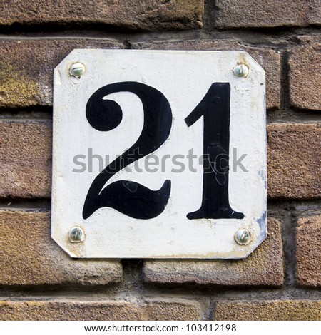 House Plate Number