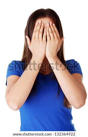 photo of girls hiding face №13555 photo of girls hiding face № 13554