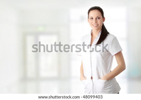 Young nurse or female doctor Young nurse or female doctor