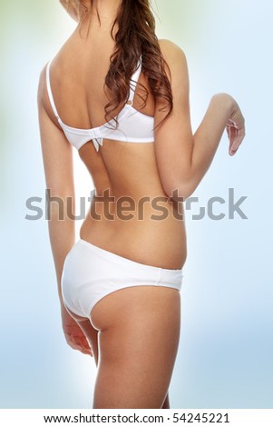stock photo Beauty and perfect female body in underwear