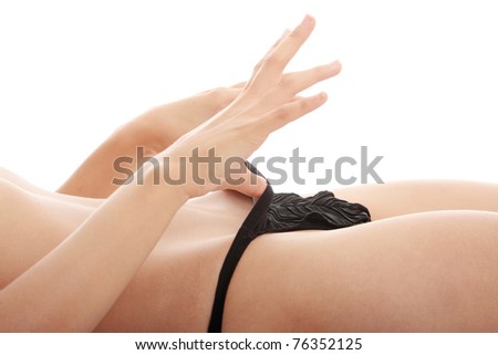 stock photo Close up photo of sexy woman panties