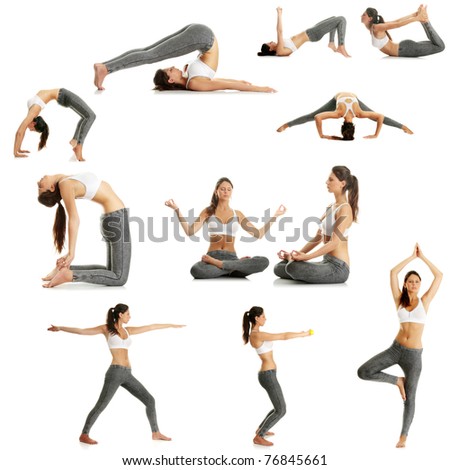 Young woman doing exercise Young woman doing exercise