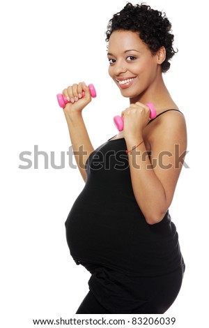 Pregnant Lady Exercising