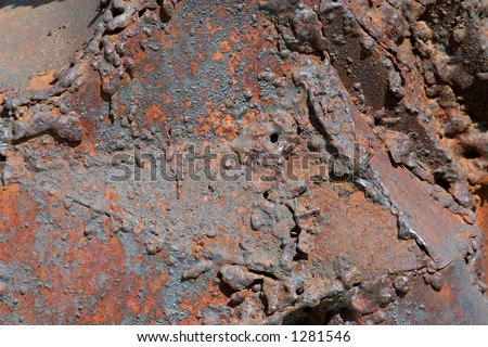 Metal in corrosion and a rust-fine a relief bright background for creation of modern city graphic design