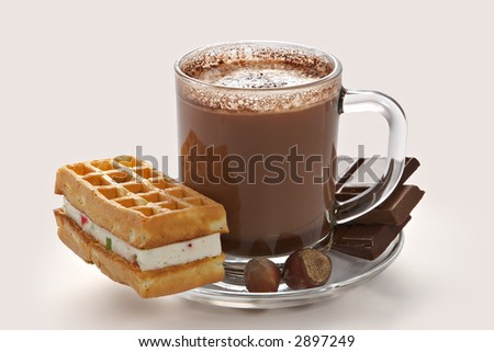 Cup Of Hot Chocolate Clipart. stock photo : Cup of hot