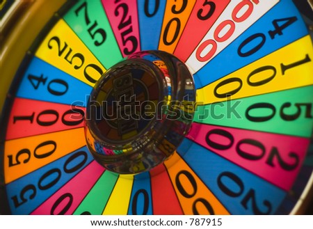 colorful closeup of wheel of fortune
