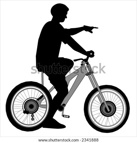 Bike Rider Silhouette