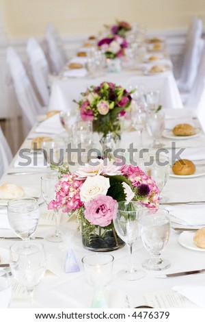 stock photo wedding tables