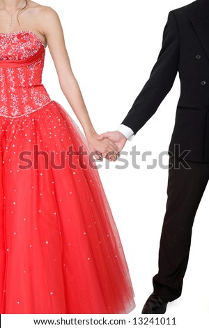 boy and girl holding hands coloring. stock photo : Boy amp; girl,
