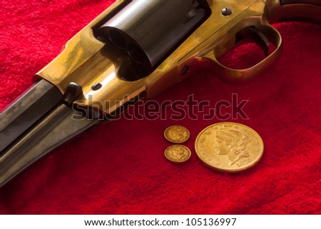 Gold Coins and Gun