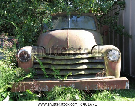 stock photo old rusty car