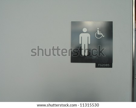 men washroom sign