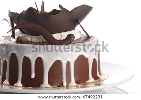 stock photo : Whole Chocolate Cake