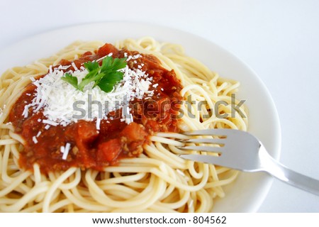 stock photo : Italian food - Spaghetti Napoletani