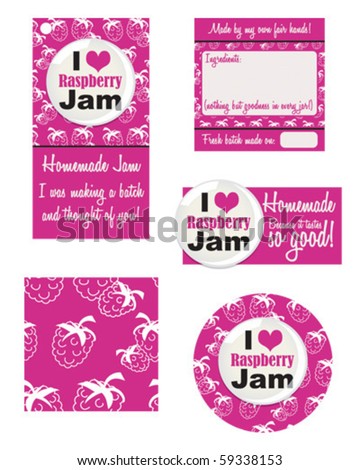 Stuck for a label for your newly made jam?  Grab yourself a contemporary look for that jar.  Make your own Gift tags using these vector patterns.