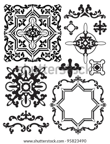 Design   Logo on Moroccan Stencil Design Elements  Use To Create Your Own Backgrounds