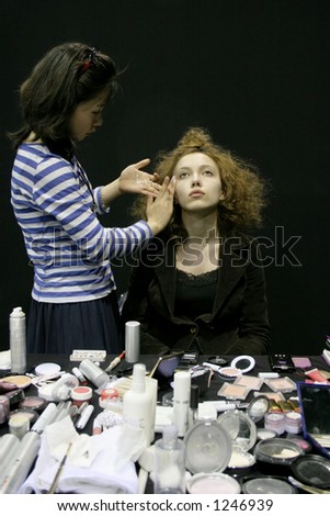 Backstage at Seoul Collection - Seoul Fashion Week Fall/Winter 2006.