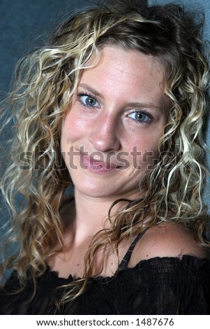 Portrait of a gorgeous blond woman