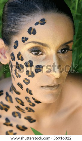 makeup leopard. leopard makeup. leopard animal