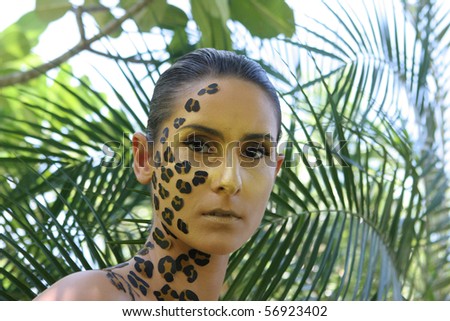 cheetah print makeup. house Leopard Print Halloween Makeup animal print makeup. with animal print