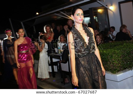 PHUKET - NOVEMBER 28: Models at Black Is Back, a show in aid of the charity Life Home Project Phuket and the Sunshine Village Yacht Association on November 28, 2010 in Phuket, Thailand.