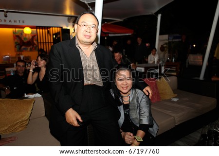 PHUKET - NOVEMBER 28: Guests at Black Is Back, a show in aid of the charity Life Home Project Phuket and the Sunshine Village Yacht Association on November 28, 2010 in Phuket, Thailand.