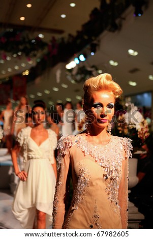 PHUKET - DECEMBER 27: Models at The Make Up Store\'s Frozen Diamonds Fashion Show on December 27, 2010 in Phuket, Thailand.