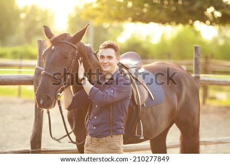 Man and a horse