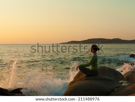 Meditation on the rock