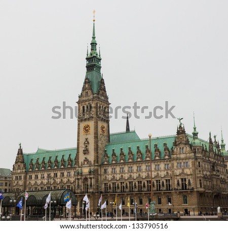 Town hall of Hamburg, Germany