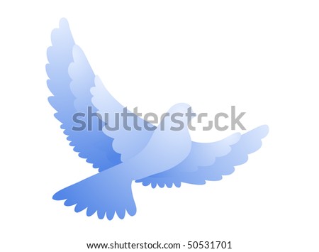 Flying Dove Stock Vector Illustration 50531701 : Shutterstock