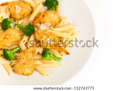 Broccoli, Parmesan and Shrimp Pasta