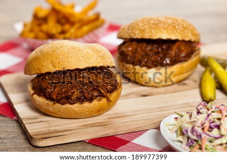 Barbecue Pulled Pork Sandwich