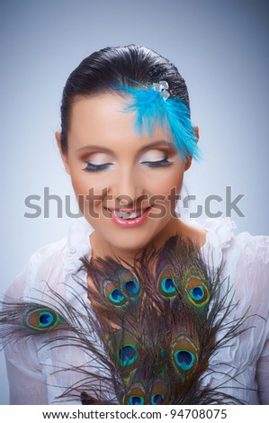 fantasy peacock makeup